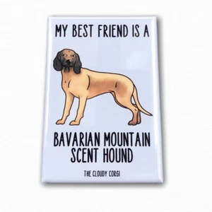 Bavarian Mountain Hound Magnet Best Friend Cartoon Pet Art Gifts and Home Decor - Picture 1 of 12