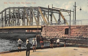 \NEW HAVEN, CT ~ YALE UNIVERSITY "VARSITY" CREW TEAM, Pub by JUDD ~ 1910's - Picture 1 of 2