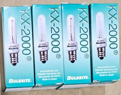 Bulbrite 473061 4-Pack KX60FR/E12 Krypton Xenon 120V 60W T3 Candelabra E12 Frost - Image 1 of 3