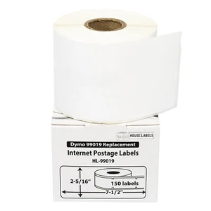 DYMO Compatible 99019 1-Part Direct Thermal Postage Labels - (25) Rolls of 150 - Picture 1 of 8
