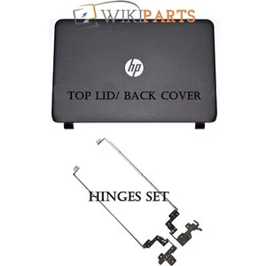 HP 15-R211NL Laptop Back Cover Top Lid With LCD Support Hinges Left & Right - Photo 1/8
