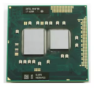 Intel Core i7-620M 2.66 GHz Dual-Core 4 Threads Socket G1 CPU Processor - Picture 1 of 4