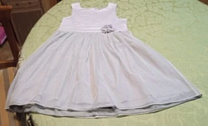 ABITINO ELEGANTE DA CERIMONIA grigio- bimba 8 anni- senza maniche - Foto 1 di 1