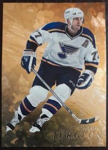 1998 - 1999 ITG Be A Player Pierre Turgeon Gold Series #275 Hockey Card