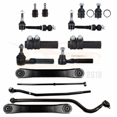 15pcs Complete Front Suspension Kit For 2000-2001 Dodge Ram 1500 Control Arm Foto 1 de 4