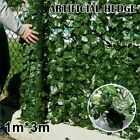 1x3M Prywatność Żywopłot Ochrona przed wiatrem Bluszcz Prywatność Okładzina balkonowa Ogrodzenie z liści
