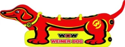 WOW WORLD OF WATERSPORTS WOW 191010 Weiner Dog Towable, 1-3 Riders 19110