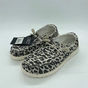 Hey Dude Wendy scarpe ghepardo slip on estive comode grigie taglia 7 donna - Foto 1 di 6