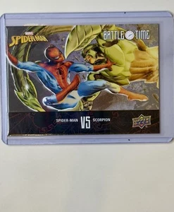 2024 Upper Deck Marvel Spider-Man Battle Time Spider-Man vs Scorpion #BT-11 - Picture 1 of 4