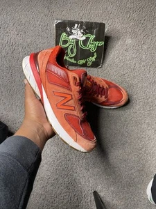 Size 9.5 - New Balance 990v5 Made in USA Molten Lava - Picture 1 of 6
