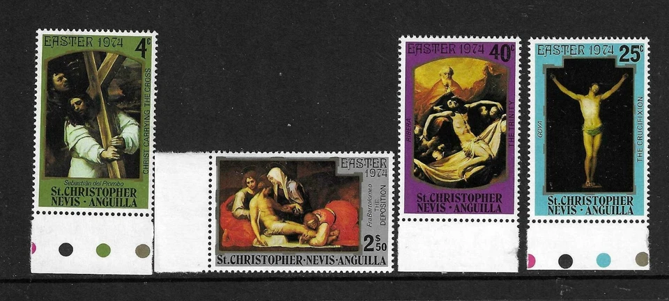 St Christopher-Nevis- Anguilla SC # 280-283  Easter 1974  . MNH - Image 1 of 1