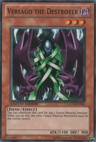 3 x Versago the Destroyer - GLD4-EN006 - Common - Limited Edition Near Mint, Eng - Image 1 of 1