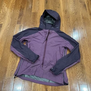 Outdoor Research Jacket Womens Small Purple Nylon Rain Windbreaker Full Zip Hood - Picture 1 of 7