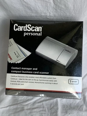 Brand New CardScan Personal Contact Manger Compact Business Card Scanner Sealed - Image 1 of 4