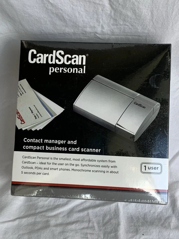 Brand New CardScan Personal Contact Manger Compact Business Card Scanner Sealed - Image 1 of 4