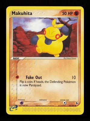Makuhita 58/109 Common Ruby and Sapphire Pokémon Card - Image 1 of 2