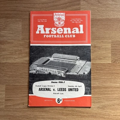 Arsenal v Leeds United first division 1956-57 - Image 1 of 3