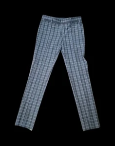 VIKTOR & ROLF Anzughose Größe 32 x 33,5 kariert GRAU/SCHWARZ Wolle Reißverschluss Fliegen - Bild 1 von 24