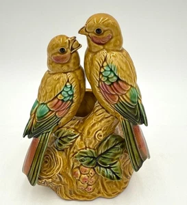 Vintage Enesco Singvogel Keramik Figur Übertopf Bauernhaus Cottagecore Deko - Bild 1 von 11