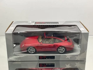 UT MODELS 27821 PORSCHE 911 993 CARRERA TARGA 1995 -RED 1:18 rare- GOOD IN BOX - Picture 1 of 18