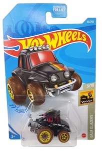 Hot Wheels 2021 Baja Blazers • '70 Volkswagen Baja Bug • Black Tooned Diecast - Picture 1 of 2