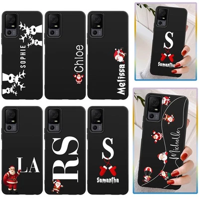 Funda TPU con nombre personalizado de Navidad para TCL 50 5G 505 50 LE K33 60 SE 40 XE Foto 1 de 4