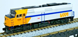 Rapido 580502 N VIA Rail F40PH-2D 6416 DCC Sound Loco Tested - Picture 1 of 8