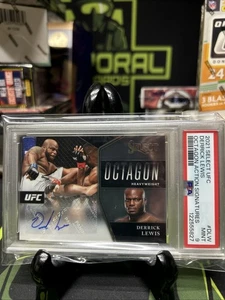 2021 Select UFC Derrick Lewis Octagon Action Signature 43/149 #DLW PSA 9 - Picture 1 of 1