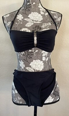 Conjunto de traje de baño bikini negro Proenza Schouler XS parte inferior S superior, nuevo con etiquetas Foto 1 de 4