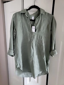 GAP Linen Tunic Green Size XS - Picture 1 of 7