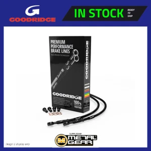 Braided Brake Line Black Rear for HUSQVARNA FE 250 2013 2018 2019 2020 2021 2022 - Picture 1 of 2