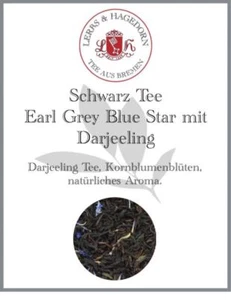 Schwarz Tee Earl Grey Blue Star mit Darjeeling 1kg - Bild 1 von 9