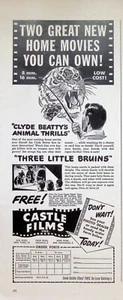 VINTAGE 1940s Print Ad ~ Castle Films, Inc ~ Movies You Can Own ~ - Picture 1 of 1