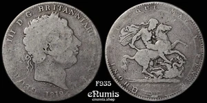 Great Britain, George III, Crown 1819, LIX, Fine - Picture 1 of 7