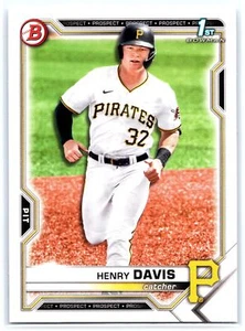 2021 Bowman Baseball Ist Bowman Paper #BD-48 Henry Davis Pittsburgh Pirates - Picture 1 of 2