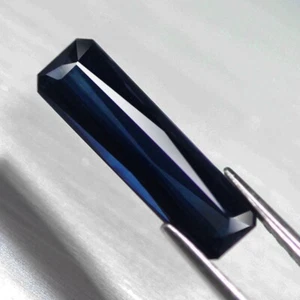 Indicolite Tourmaline 2.62ct Blue Octagon 15.8x4.6mm Natural VVS Clarity Nigeria - Picture 1 of 3