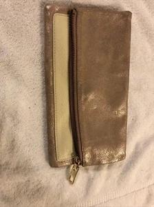 GAP Women's Tan/Brown Suede Small Hand Bag Purse Zipper Closure - Picture 1 of 7