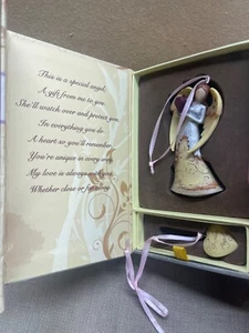 Guardian Angel Gift Boxed Angel Ornament Wood mix material see pics - Picture 1 of 14