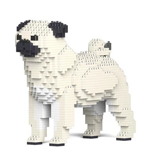 Bloques de construcción JEKCA, kit, perro, pug, pug, Carlino, Carlino, perro, 21 cm de altura - Imagen 1 de 5