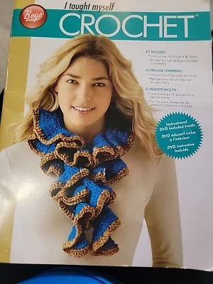 Boye Crochet I Taught Myself BOOK + DVD ONLY English French Spanish - Image 1 of 4