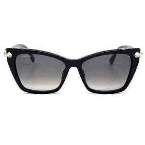 Swarovski SK361 01B Black Cat Eye Plastic Eyeglasses Frame 55-15-140 Gem - Picture 1 of 3