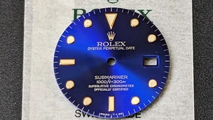 Vintage Genuine Rolex Submariner 16613 16618 16803 16808 Blue Purple Singer Dial - Picture 1 of 7