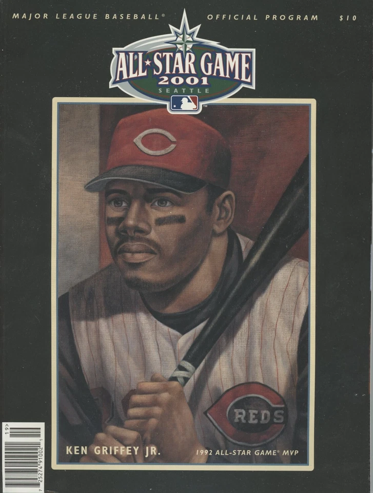 2001 MLB All Star Game OFFICIAL PROGRAM NM Condition KEN GRIFFEY JR Cover - Image 1 of 1
