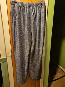 Jessuca London Womens 18/20 Glittery Silver Straight Leg Pants - Picture 1 of 5