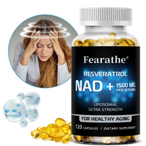NAD+ Kapseln mit Resveratrol, erhöht NAD+ Spiegel, steigert Energie & Vitalität - Bild 1 von 15