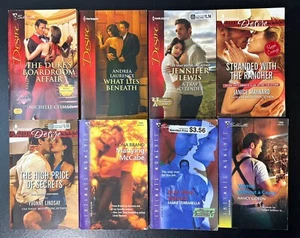 Harlequin Desire and Intimate Moments Romance Novels Lot of 8 PB books, Racy - Picture 1 of 4