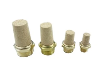 GZ M5 1/8" or 1/4" BSP Thread Copper Muffler Exhaust Vent Pneumatic Filter Tower UK