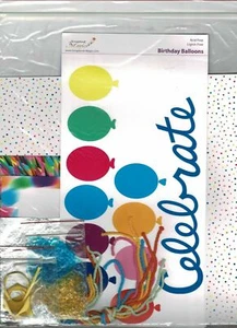 Birthday Celebrate Paper Piecing Page Kit Directions Paper Ribbon Light 12 x 12 - Picture 1 of 1