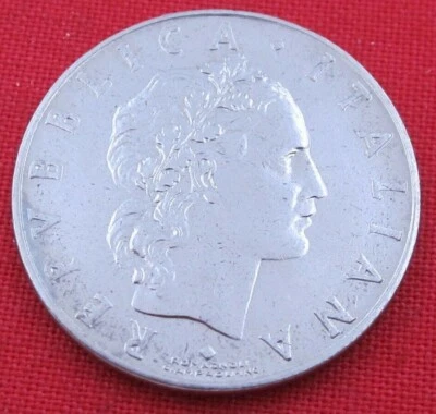 1956 REPVBBLICA ITALIANA L.50 - Higher Grade - Stainless Steel Coin  (B112) - Image 1 of 3