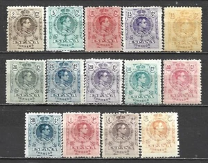 ESPAÑA 1909-1922 EDIFIL 267-280* MLH SERIE ALFONSO XIII TIPO MEDALLON - Imagen 1 de 2